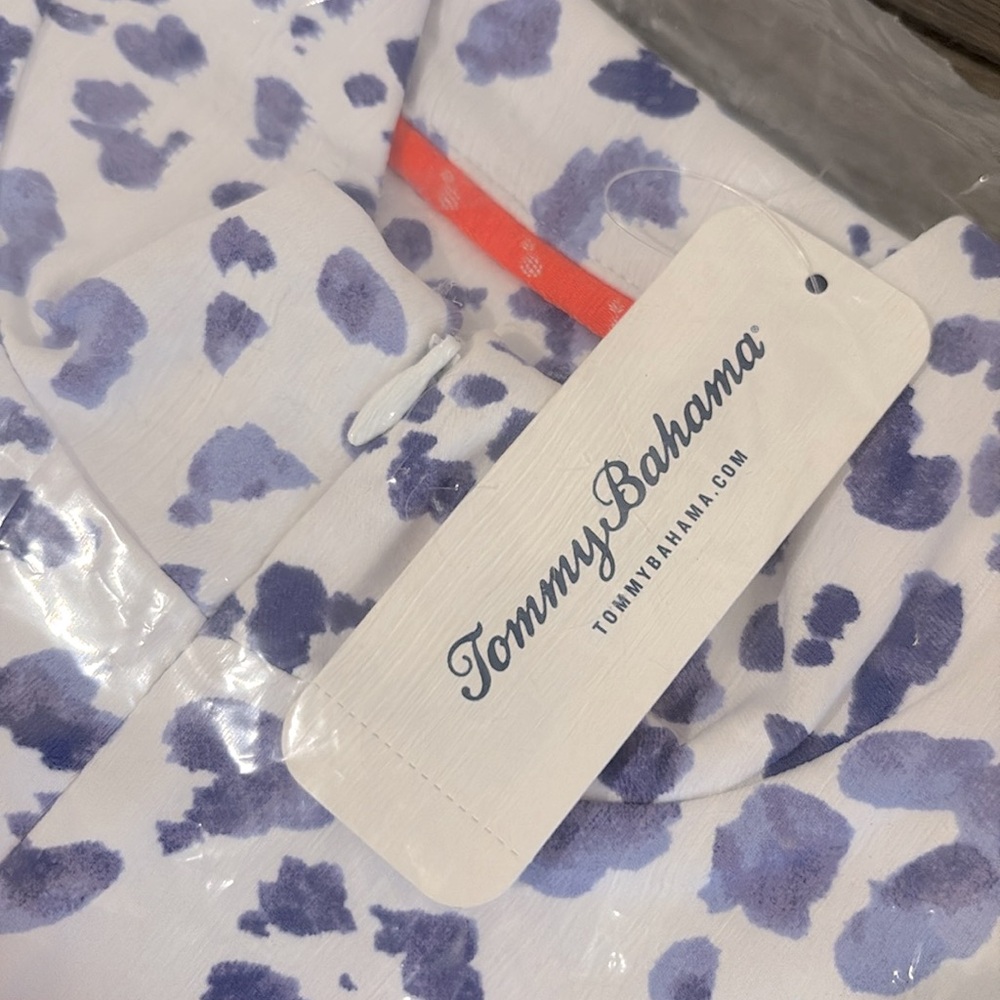 NWT [Tommy Bahama] Aubrey Leopard Island Sleeveless Quarter Zip Women’s Sz XS - Picture 11 of 14